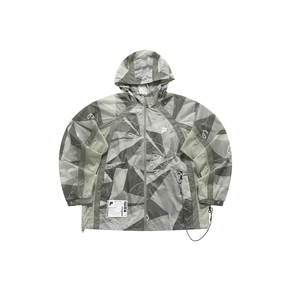 FILA FUSION Ultra Light UV Protection Sun Protection Clothing Men's Feather Gray green