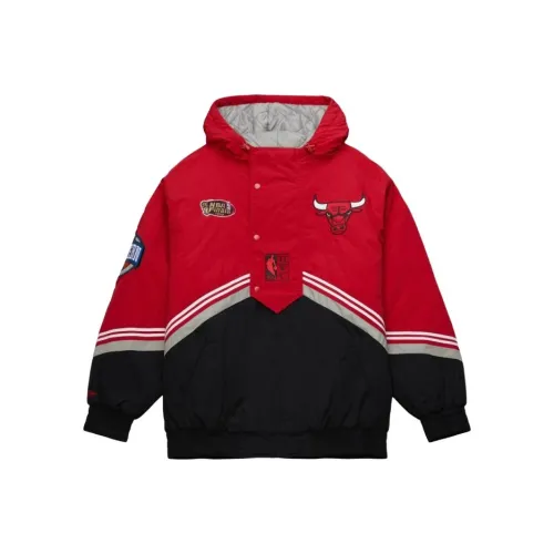 Mitchell Ness Chicago Bulls Черный / Красный Мужские Куртки