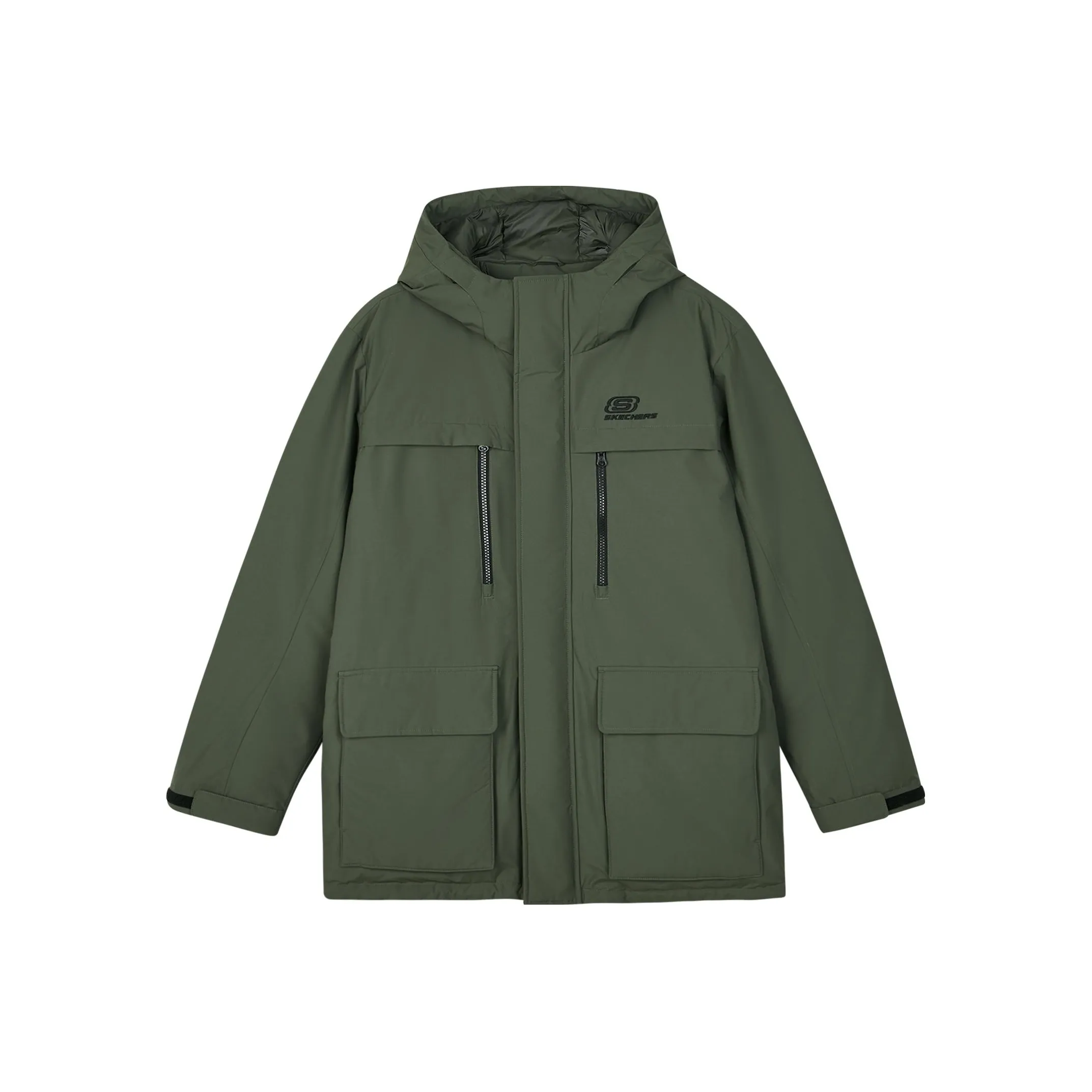 Skechers Colorful Down Jacket Men's Kambaba Jasper Green