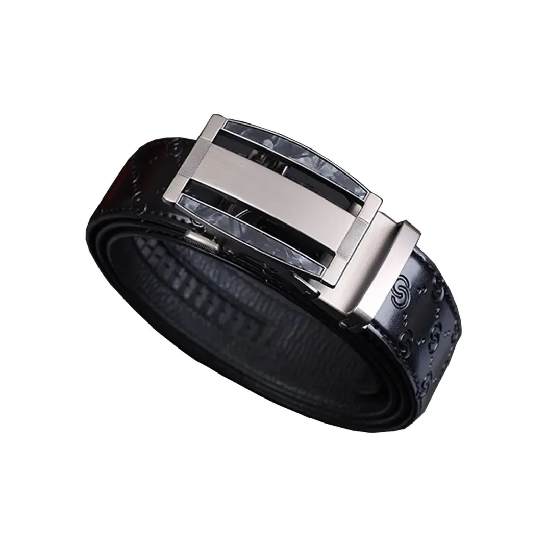 AIKEDAISHU Ремни из коровьей кожи спилок мужские 3,5CM