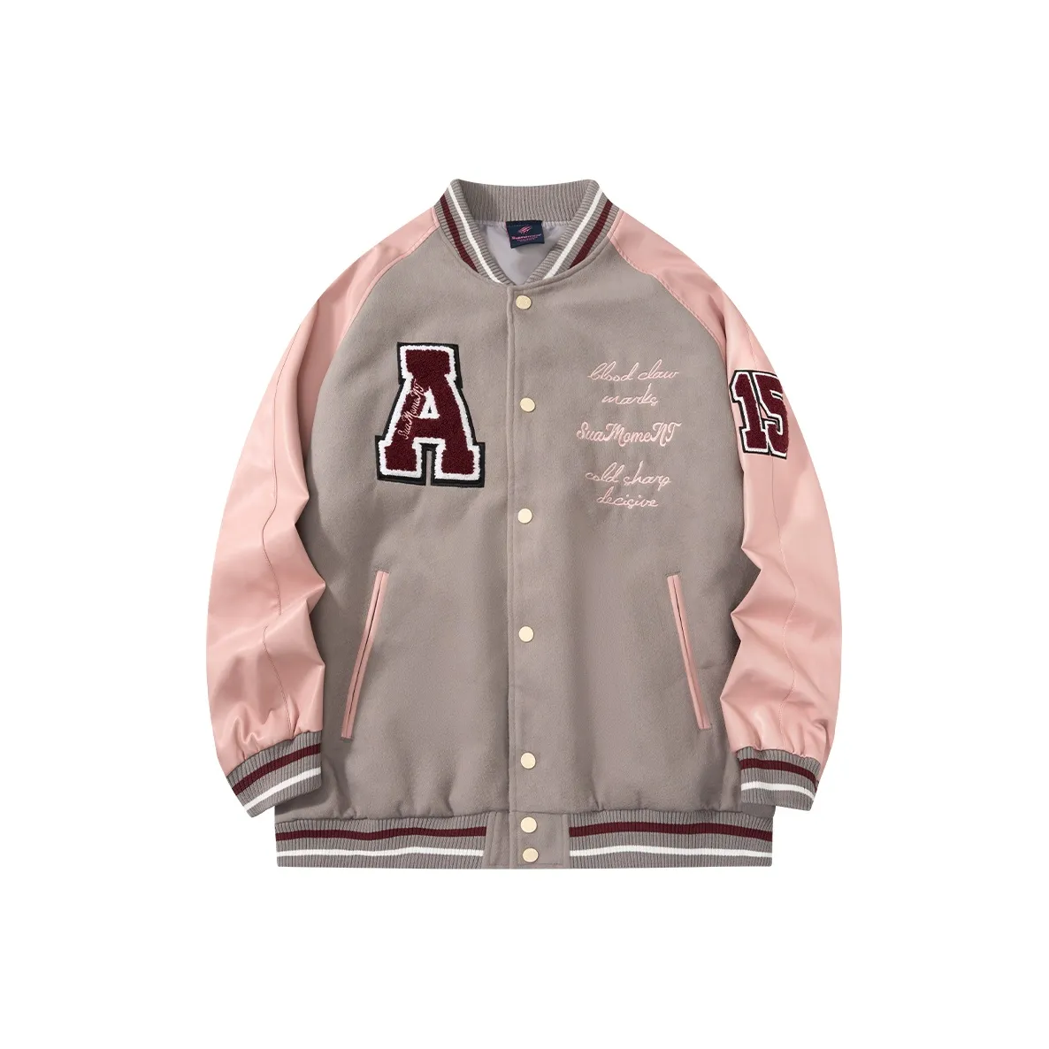 Suamoment Осенний Модный Бренд Американская Бейсбольная Куртка Унисекс