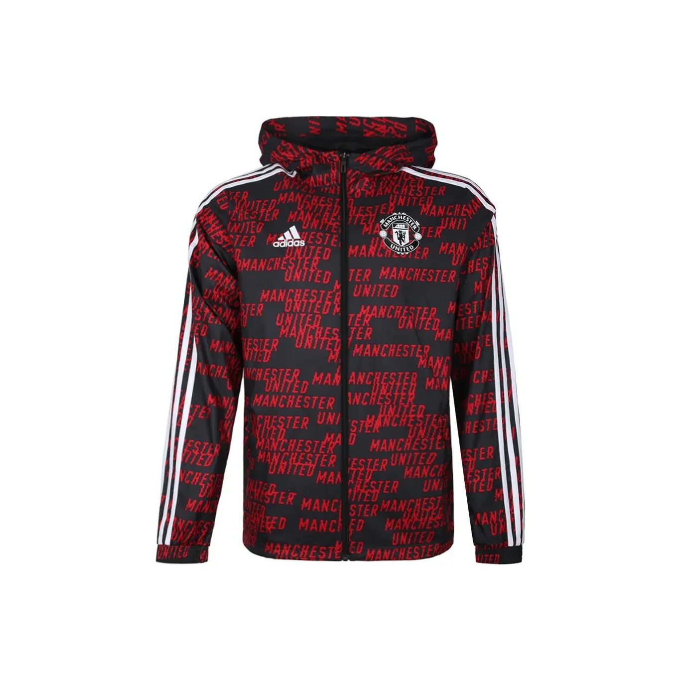 Adidas MUFC Manchester United Soccer Collection WINDBREAKR Jackets & Coats Men's Red
