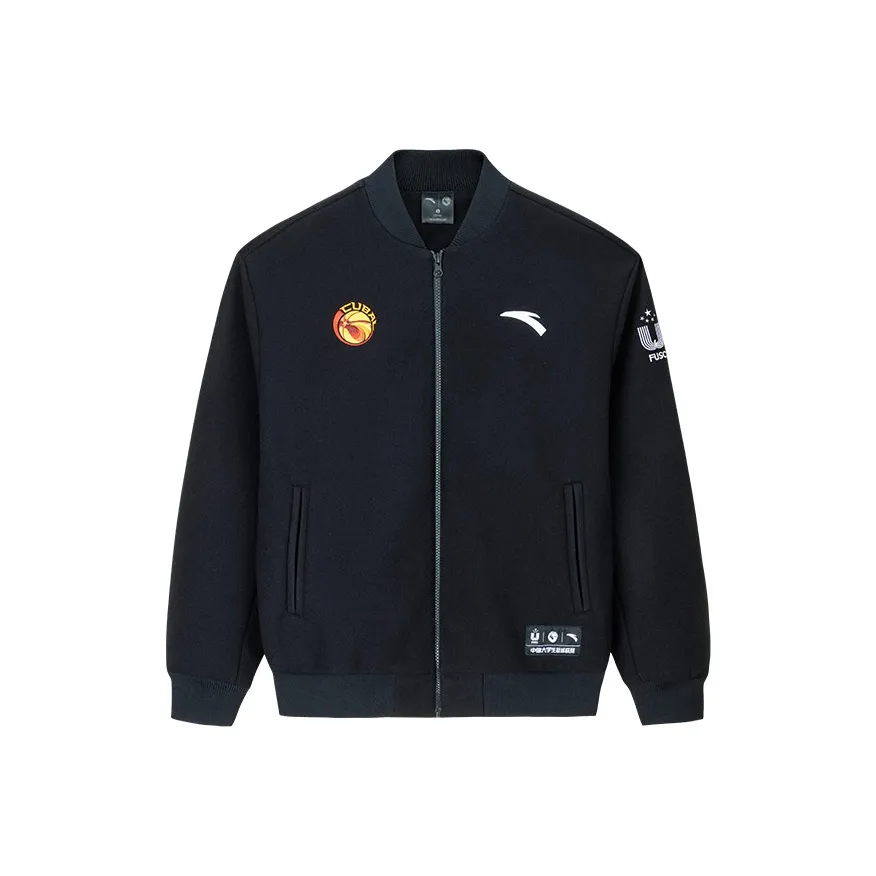 ANTA Basketball Collection Бейсбольная куртка Мужская Основная Черная