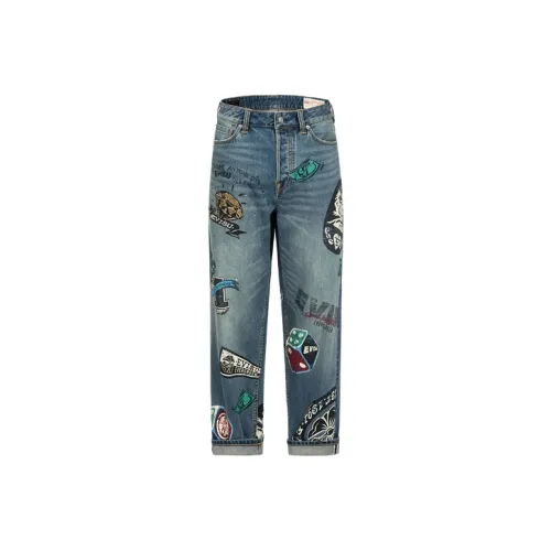 EVISU Джинсовый синий Мужские Джинсы