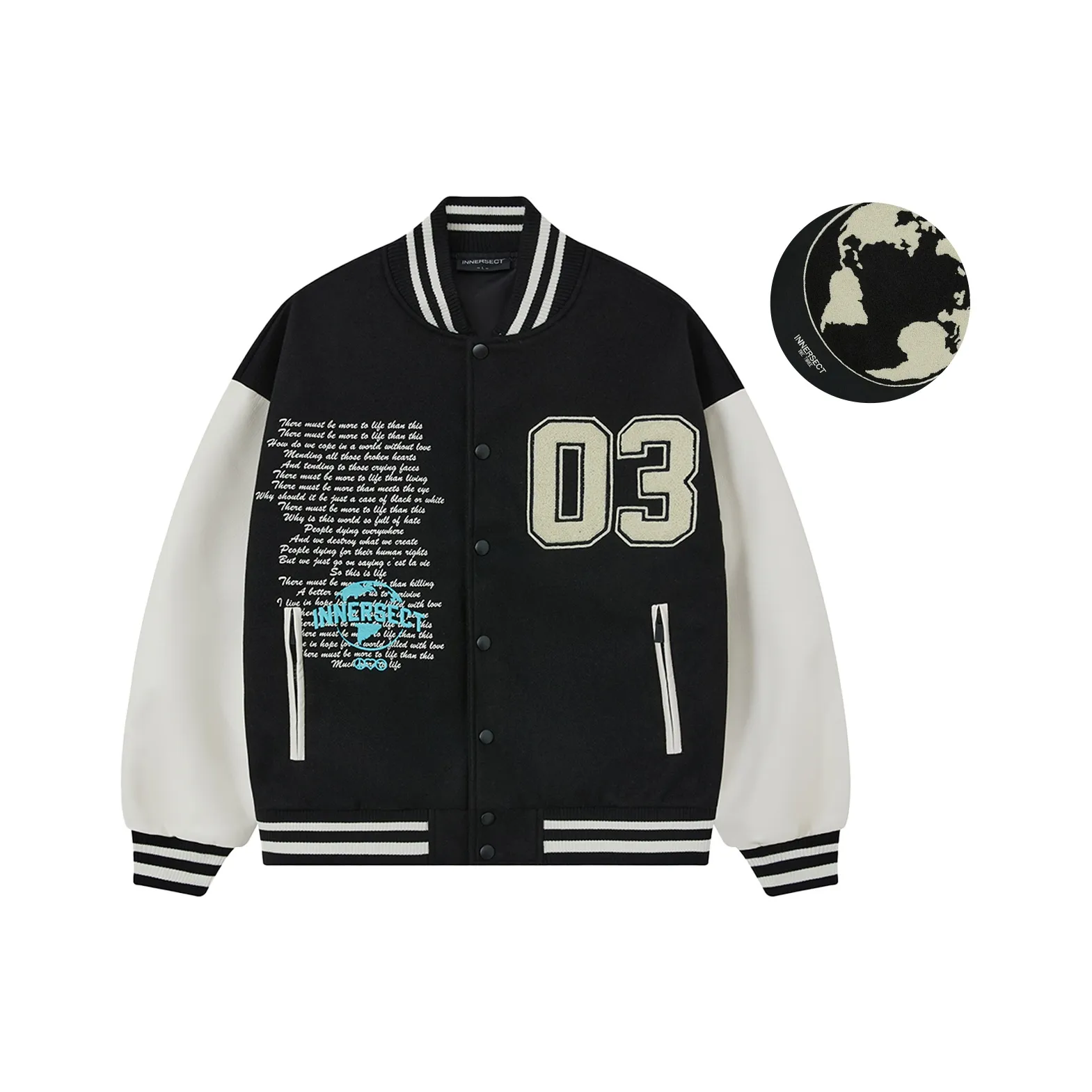 INNERSECT FW24 Осенний Зимний Бейсбол Куртка Унисекс