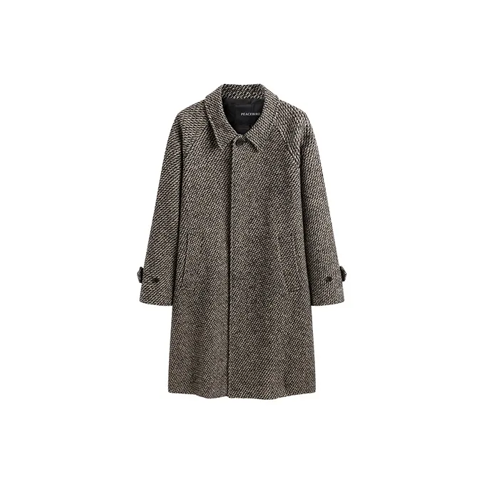 PEACEBIRD MEN Коричневый 1 Мужское Пальто