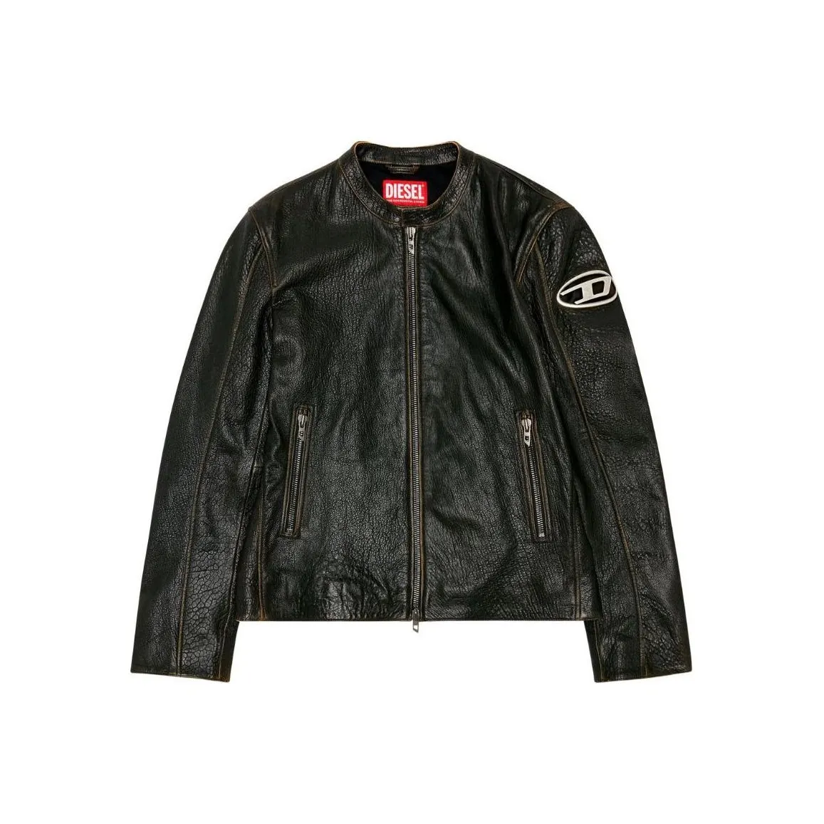 DIESEL L Cobbe Moto Leather Jacket