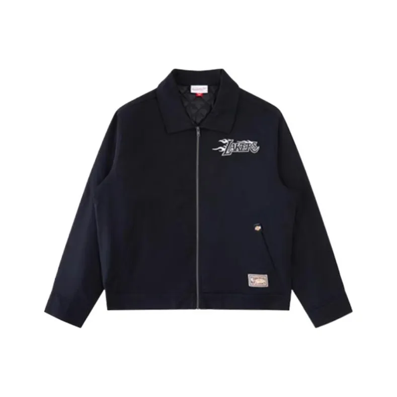 NBA x MITCHELL NESS Los Angeles Lakers FW24 Куртки и Пальто Мужской Черный