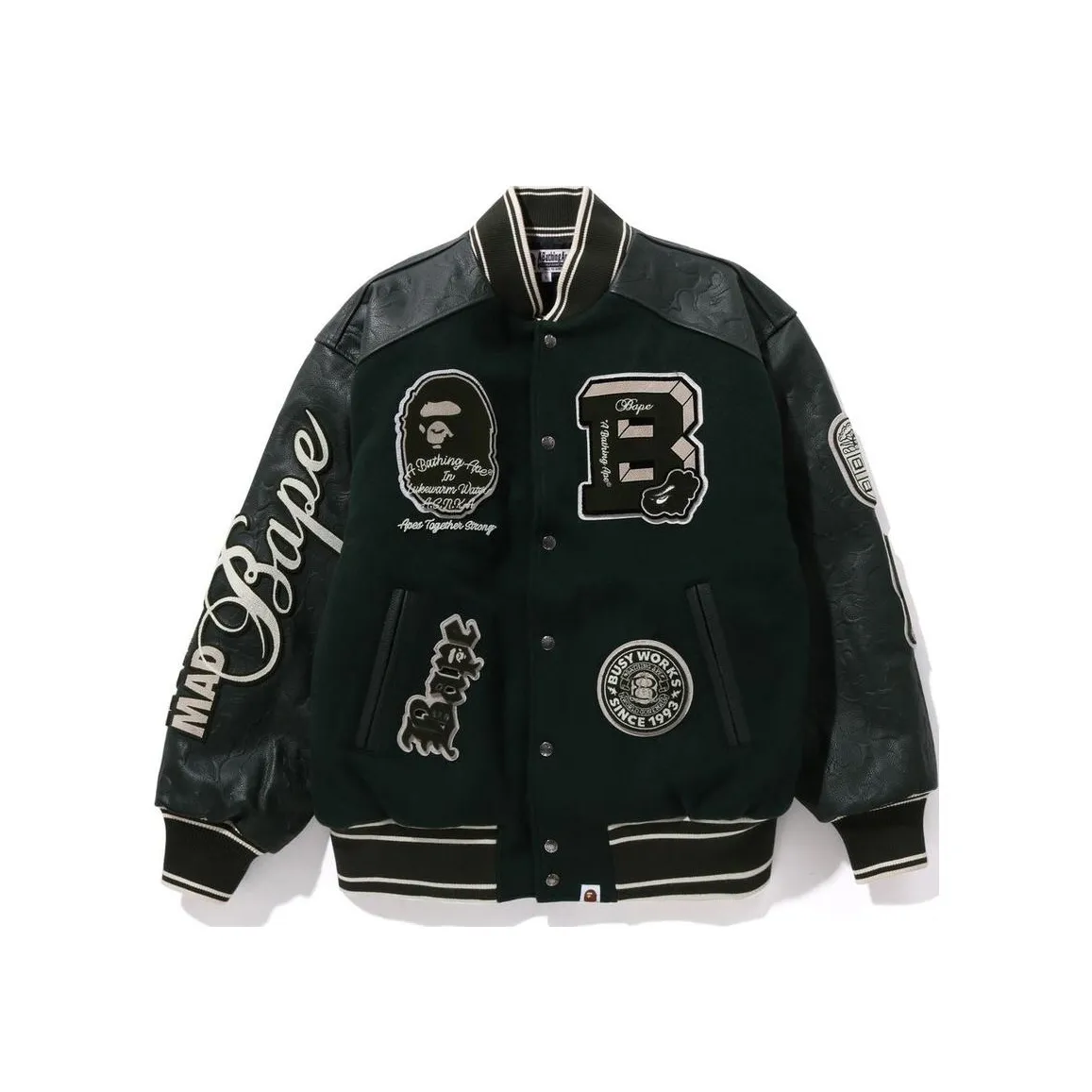 Bape Bape Patch Varsity Jacket