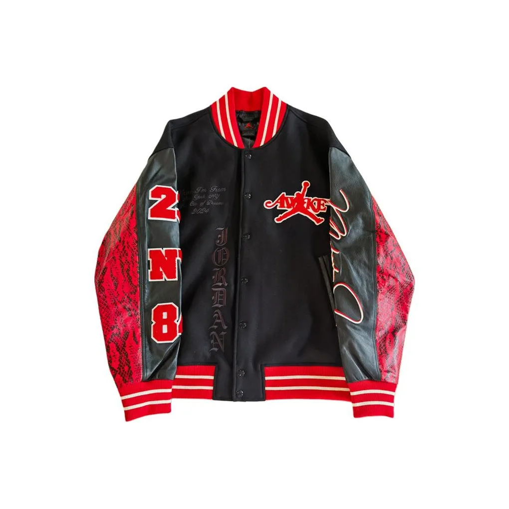 Jordan X Awake Ny Varsity Jacket Asia Sizing
