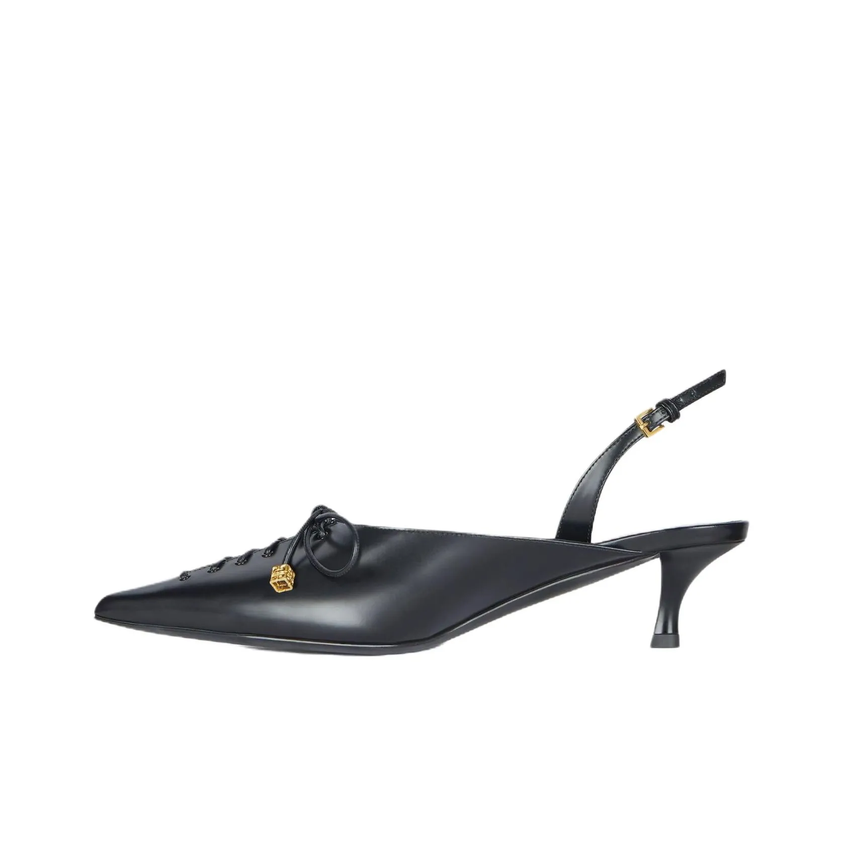 Givenchy Lace up Slingbacks Black Women's