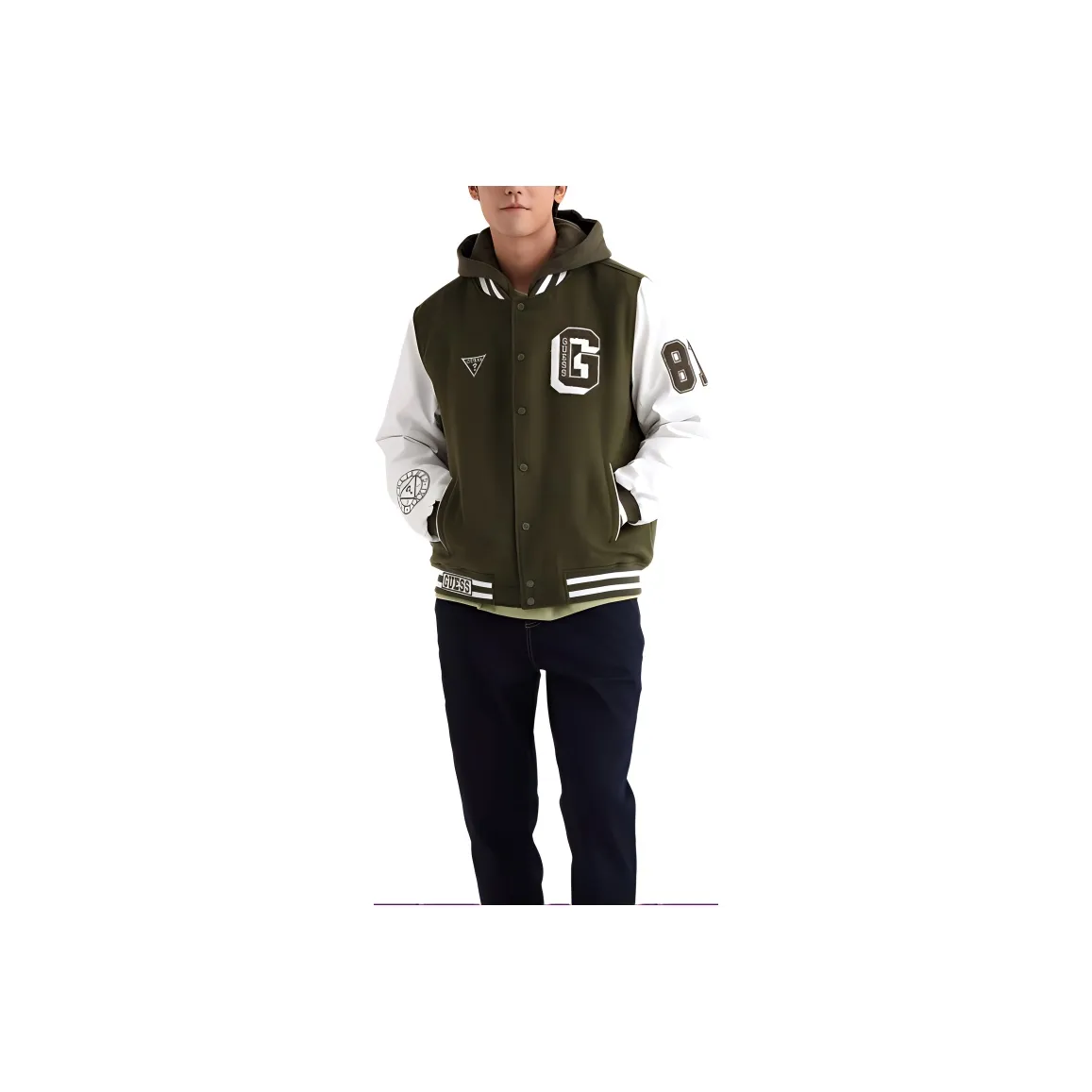 GUESS Baseball Jacket Unisex Green