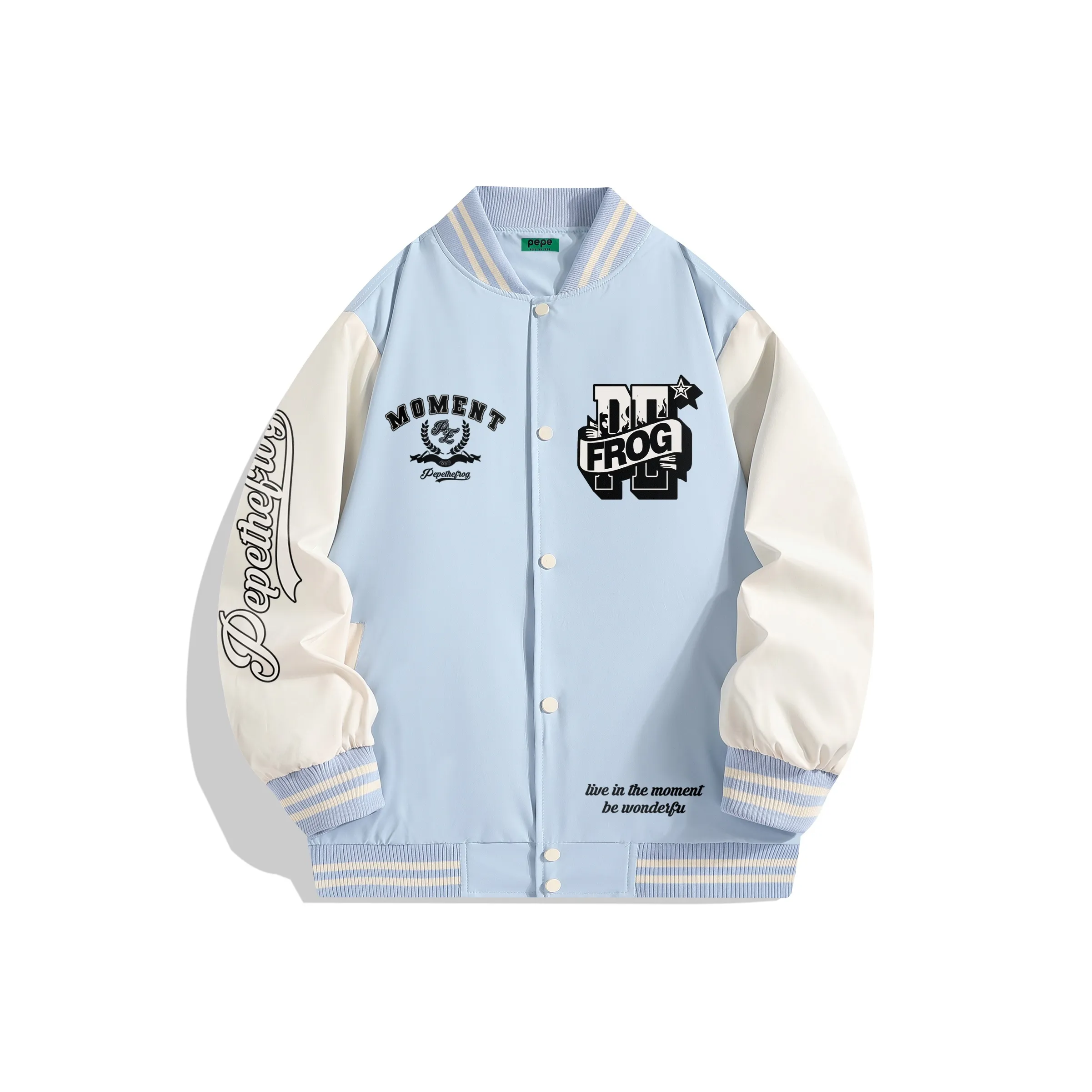 Pepe The Frog Baseball Jacket Unisex