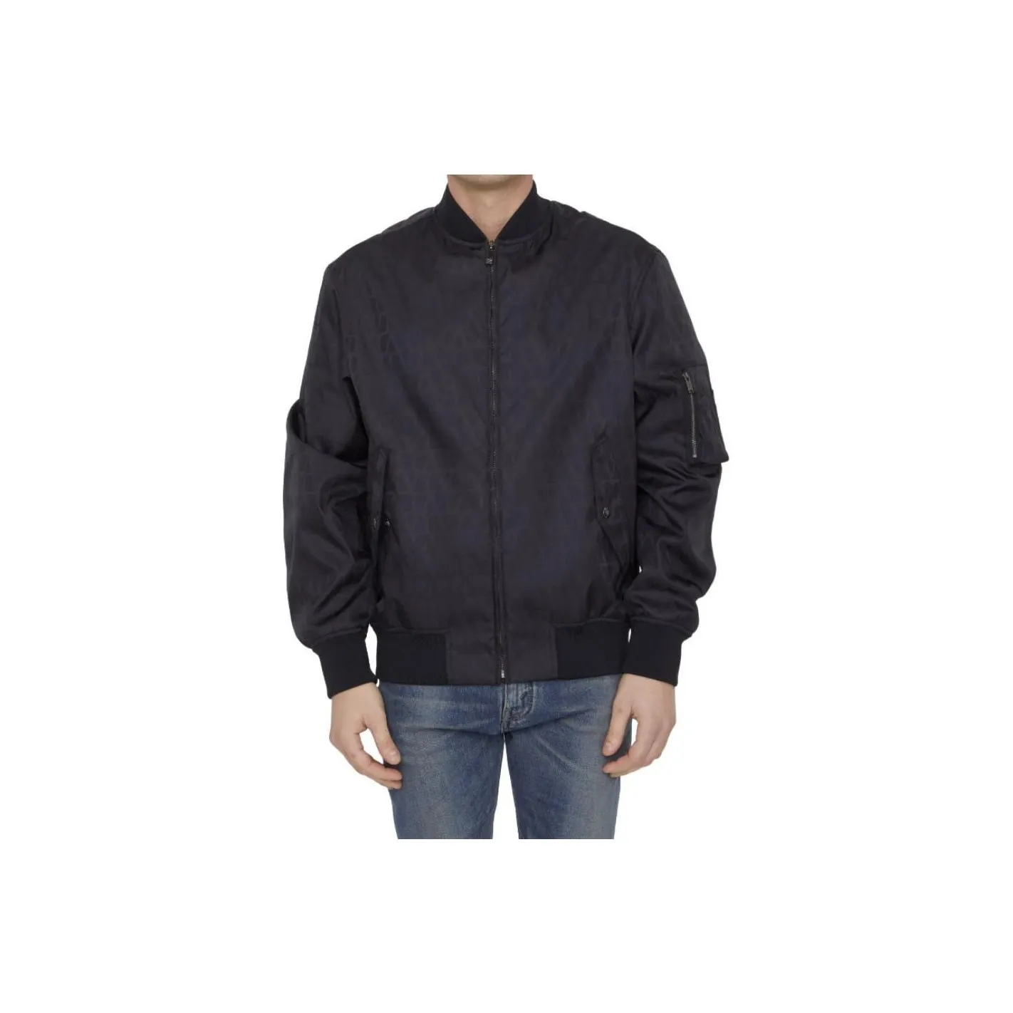 Valentino Toile Iconographe Jacquard Zip Up Bomber Jacket