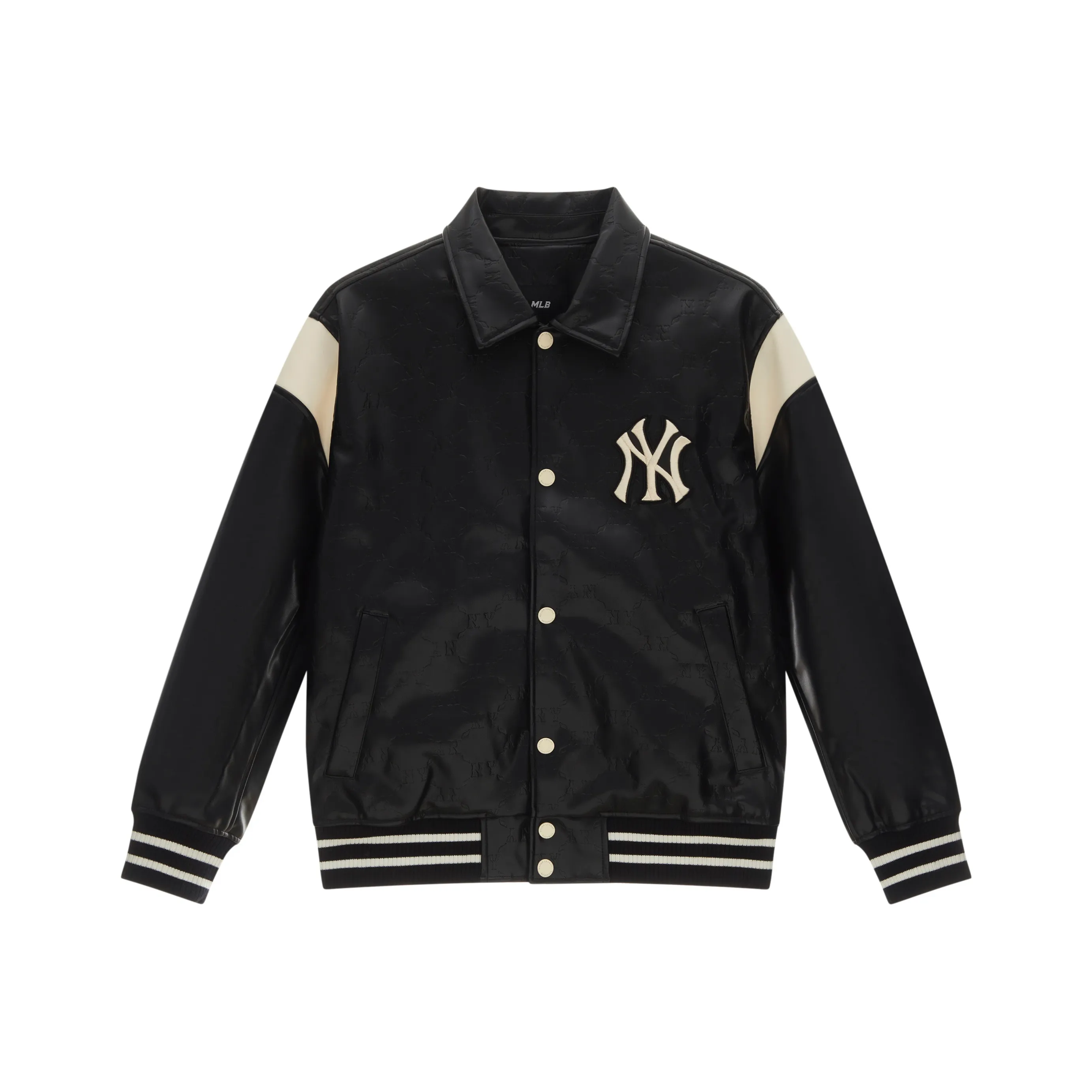 MLB MONOGRAM Collection New York Yankees 24FW Baseball Jacket Unisex Black