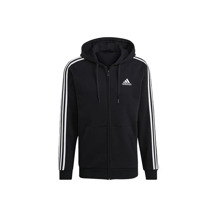 Adidas Essentials Fleece Толстовка Куртки Пальто Японская версия Мужской Черный