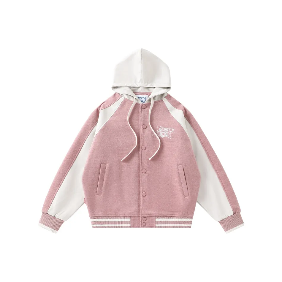 LAMLICKA Бейсбольная куртка Унисекс Розовый