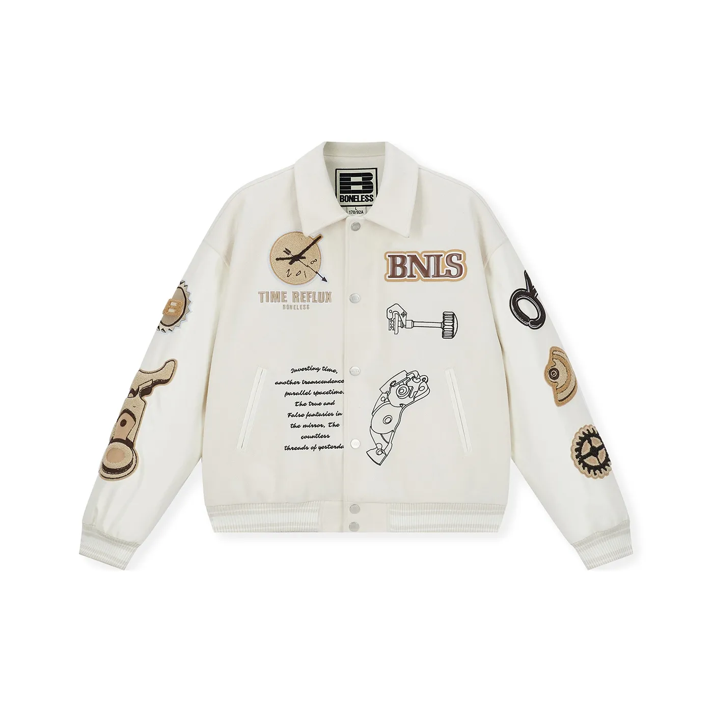 BONELESS Cut Бейсбольная куртка Унисекс