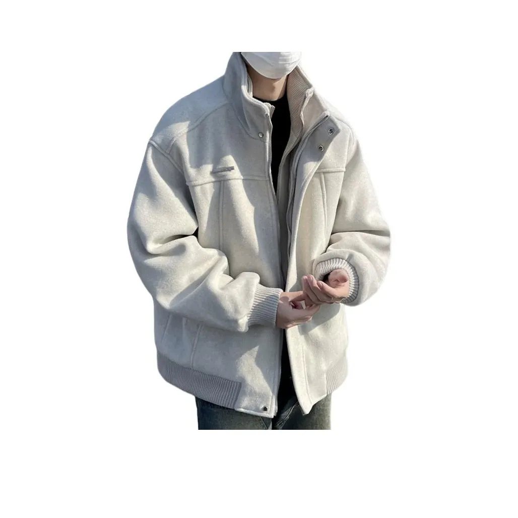 OPMO Вельвет Feel Пальто Унисекс Черный