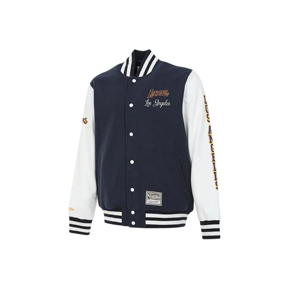 MITCHELL NESS Куртка Унисекс Темно-синий Белый