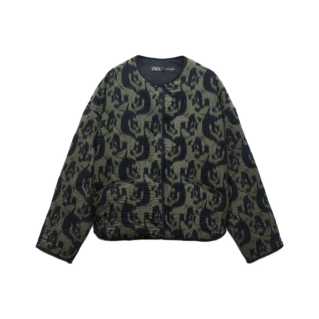 ZARA Puffer Jackets Men's Green