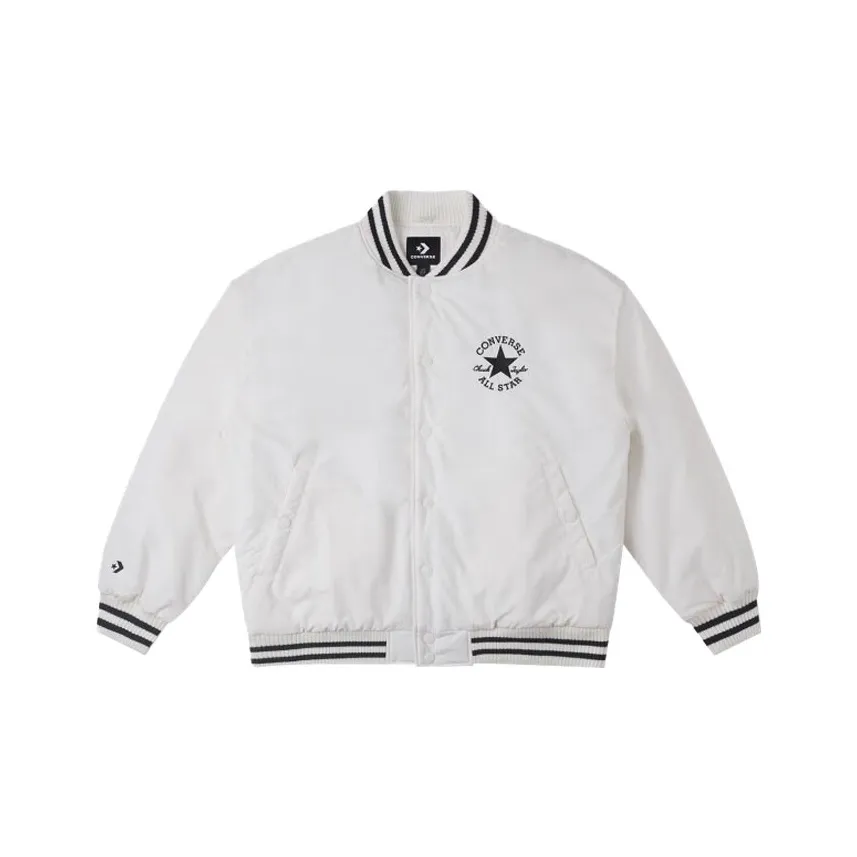 Конверс Бейсбольная куртка Мужская Белая