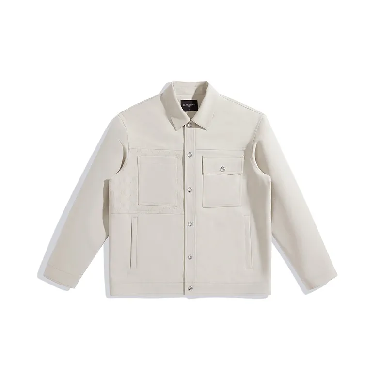 PEACEBIRD MEN PEACEBIRD MEN Fashion Collection Schooled Casual Coat Lapel Loose Fit Political Jacket Men's