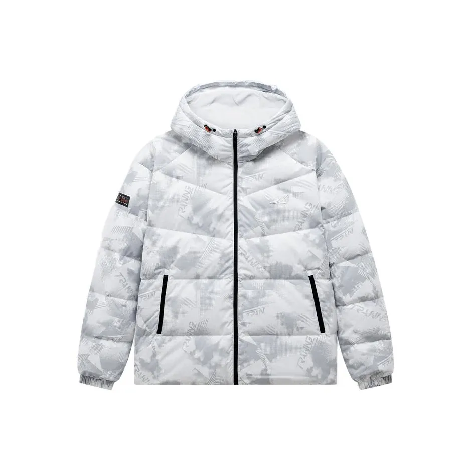 XTEP Down Jacket Men Pearl White