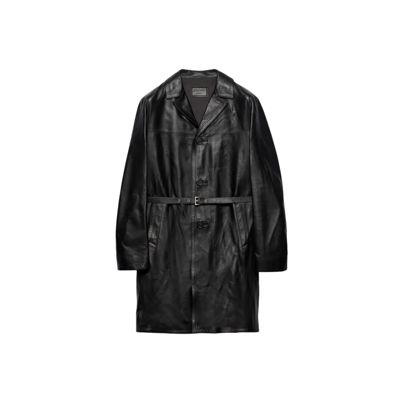 PRADA Coats Men's Black