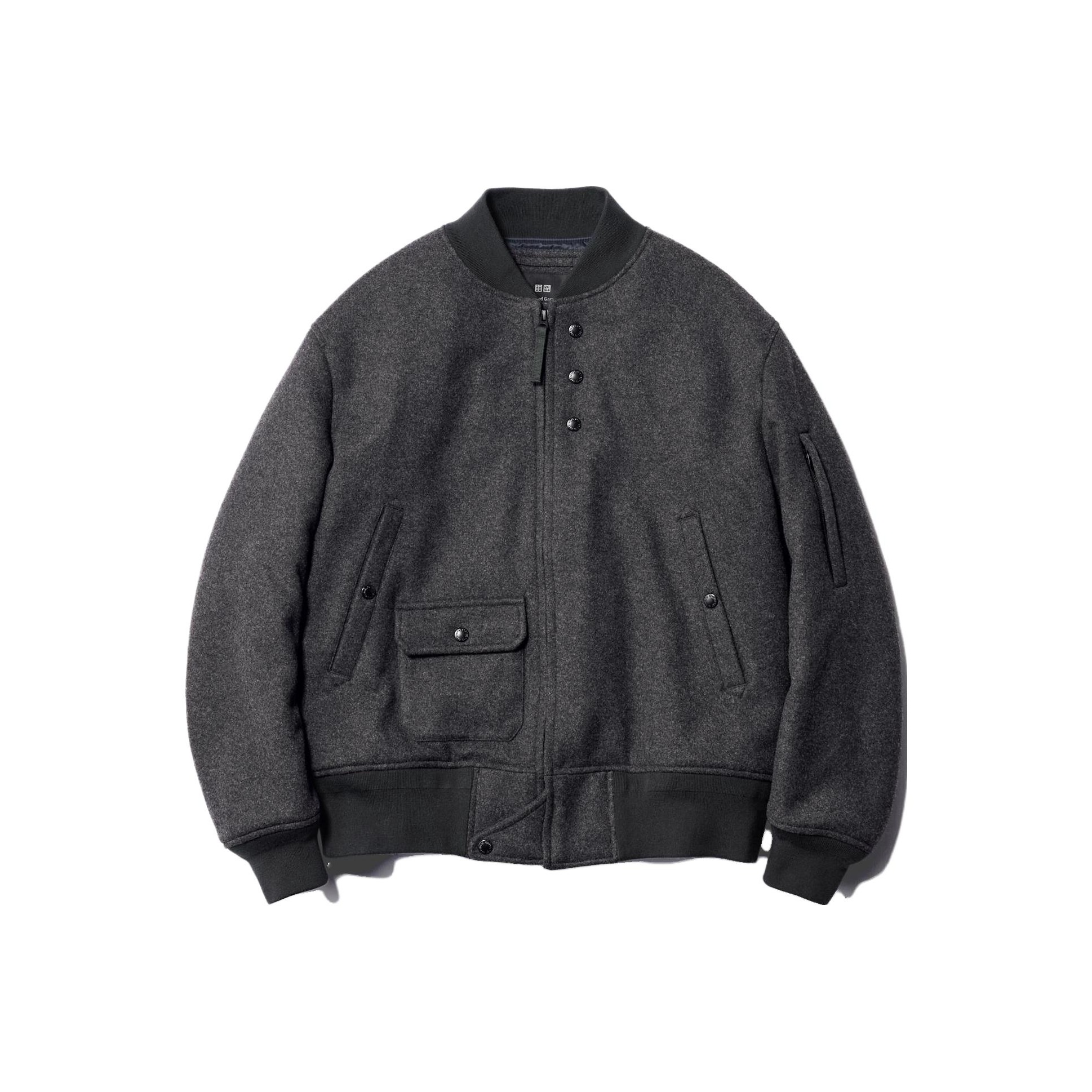 uniqlo engineered garments ブルゾン グレー L 美品 Uniqlo Zip-up Blouson 3 Colors Free Shipping | eBay