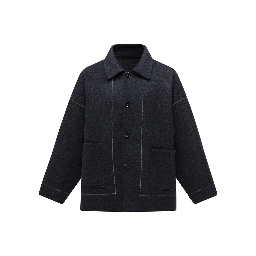 HERBEL Серый Мужское Пальто