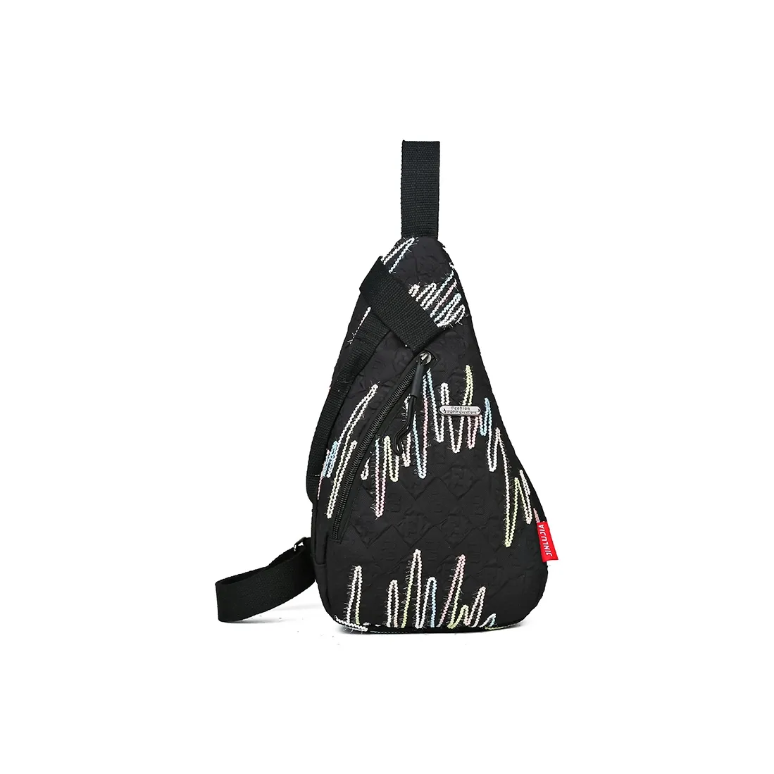 OUZIHUANG Nylon Sling Bag Unisex Multicolor