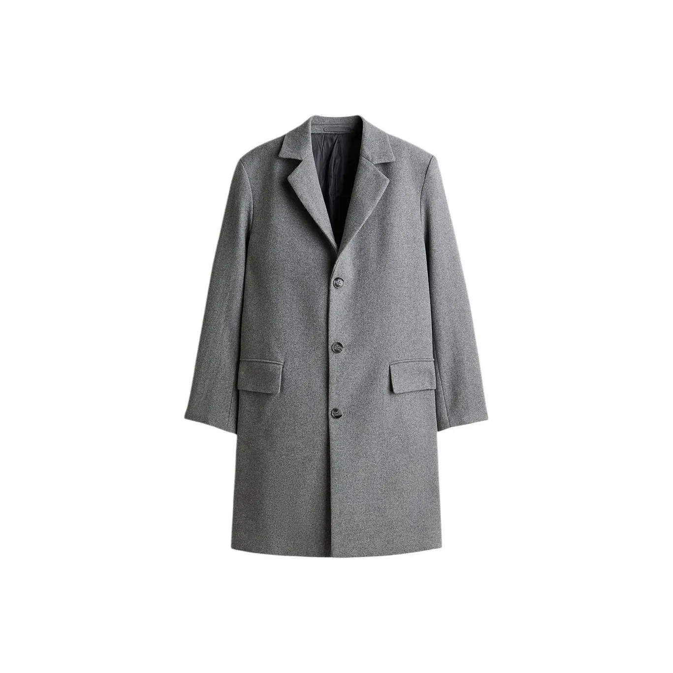 H M Смешанный Серый Мужской Пальто