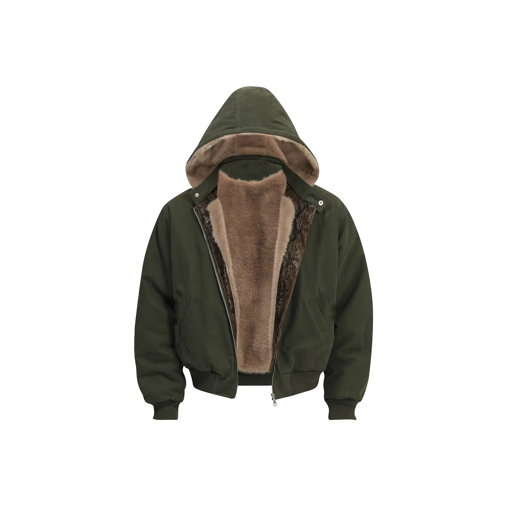 ONITSOP Куртки и пальто унисекс армейский зеленый