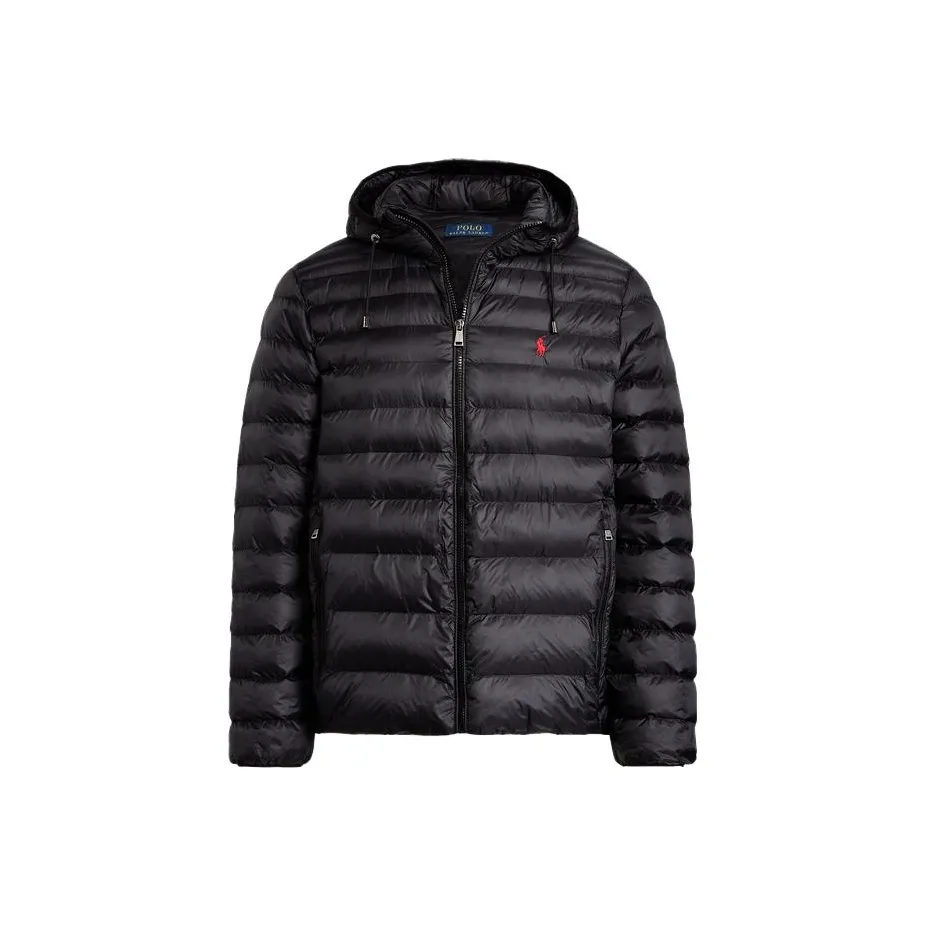 Polo Ralph Lauren FW23 Хлопковый пуховик Мужской Черный