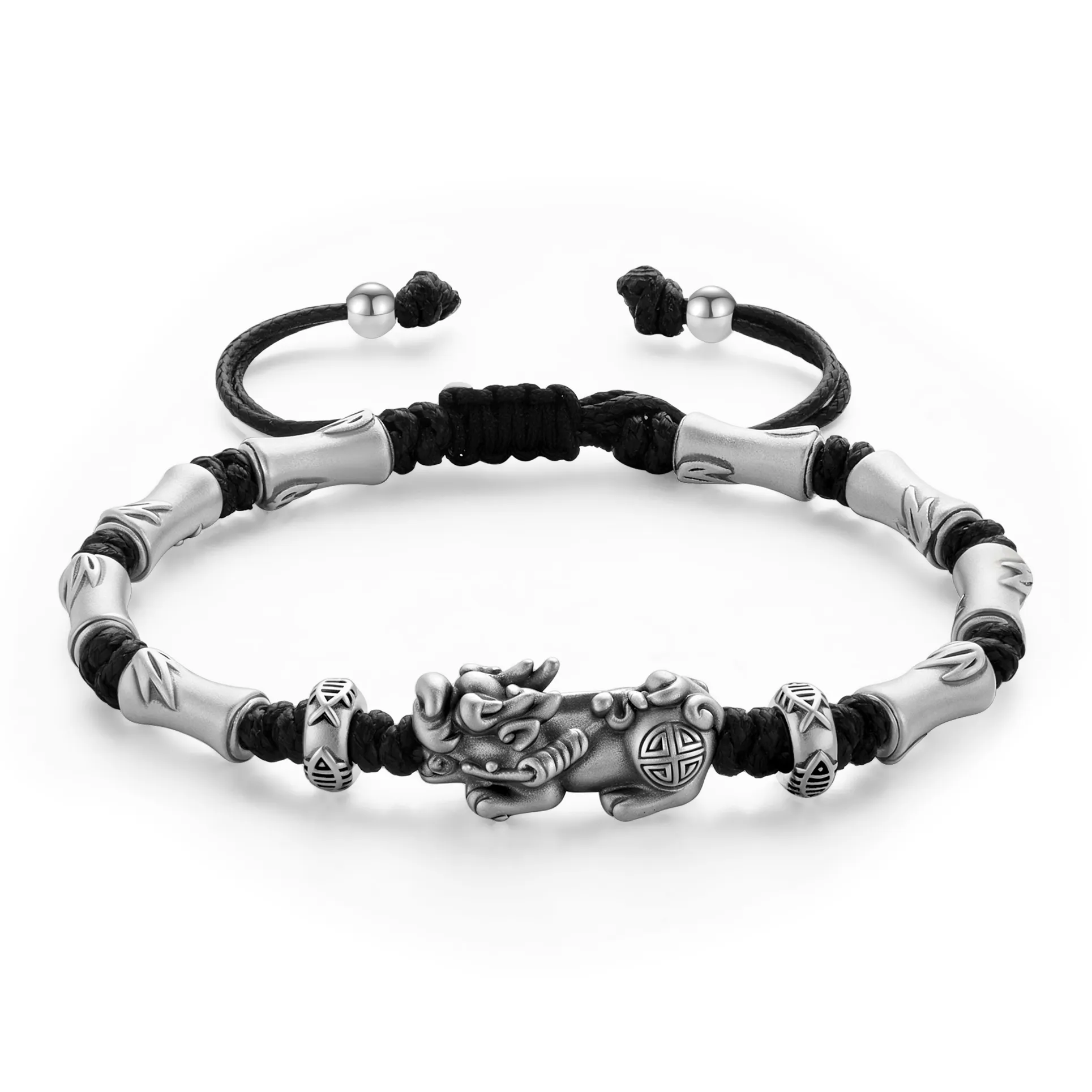 Lao Feng Xiang S999 Fine Silver Pure Silver Bracelets Men's