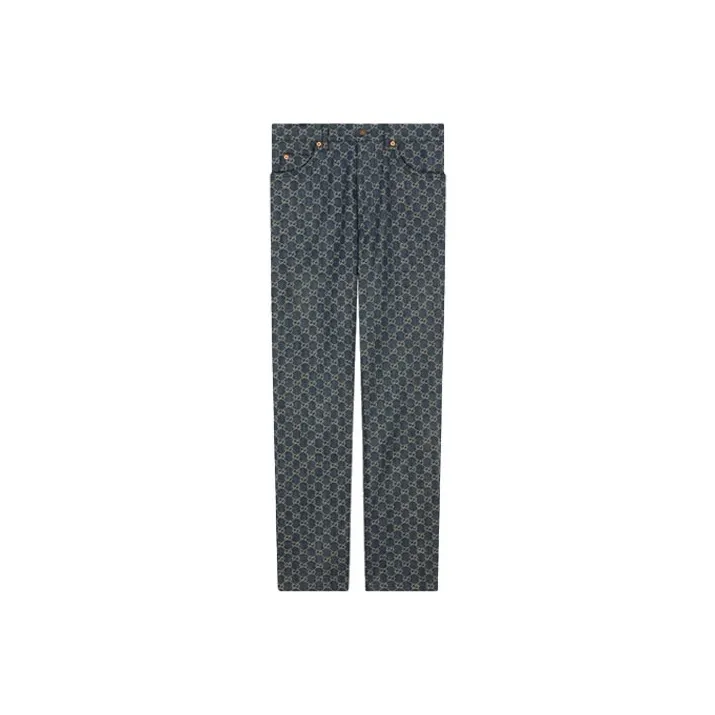 GUCCI Gg Monogram Eco Washed Organic Denim Jeans