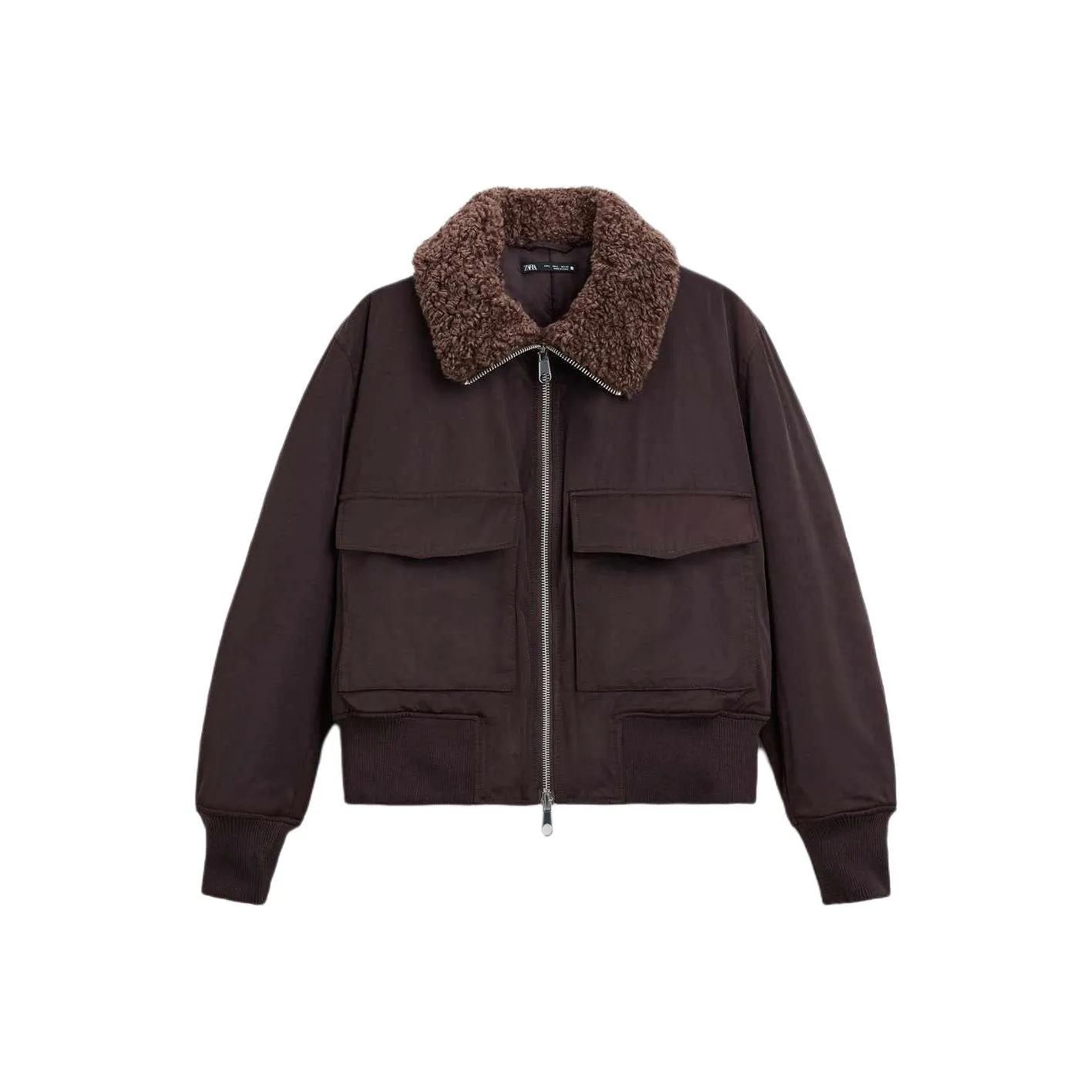 ZARA Куртки и Пальто Мужской Темно-Коричневый