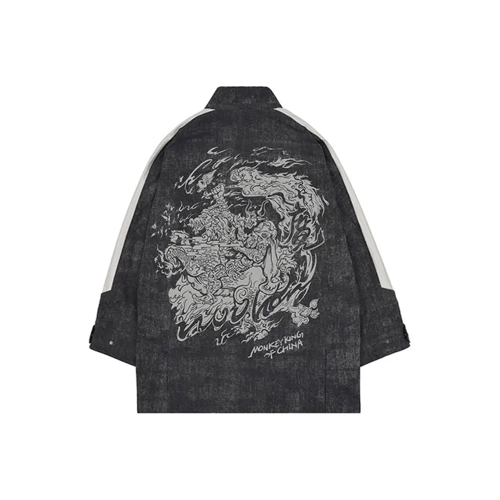 WOOKONG Темно-серый Мужской Тренч