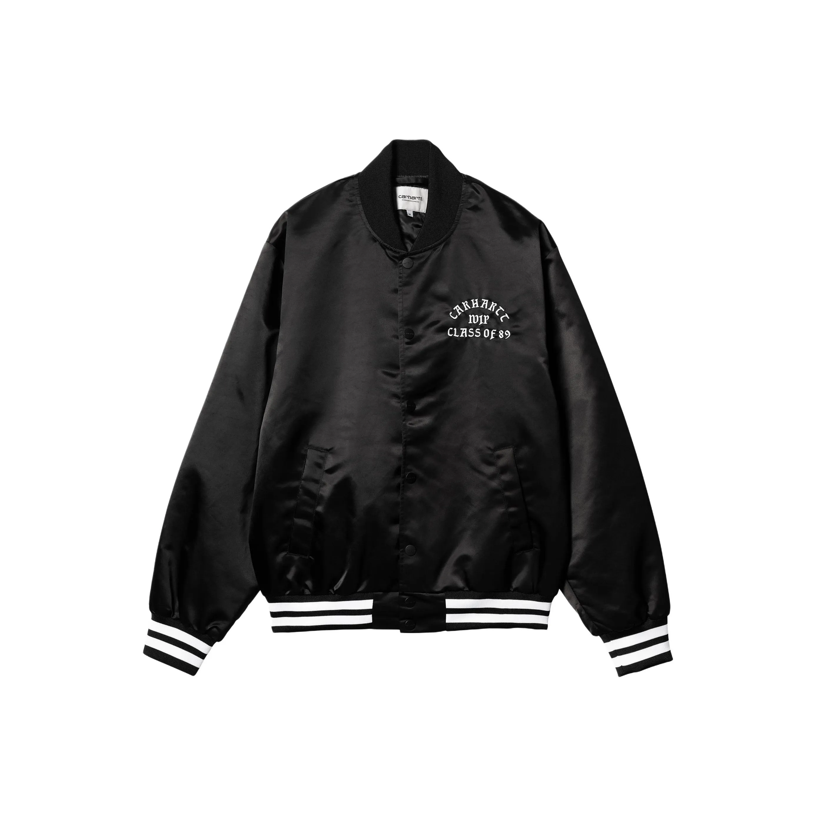 Carhartt WIP SS24 Class Of 89 Bomber Jacket Baseball Jacket Men's Black