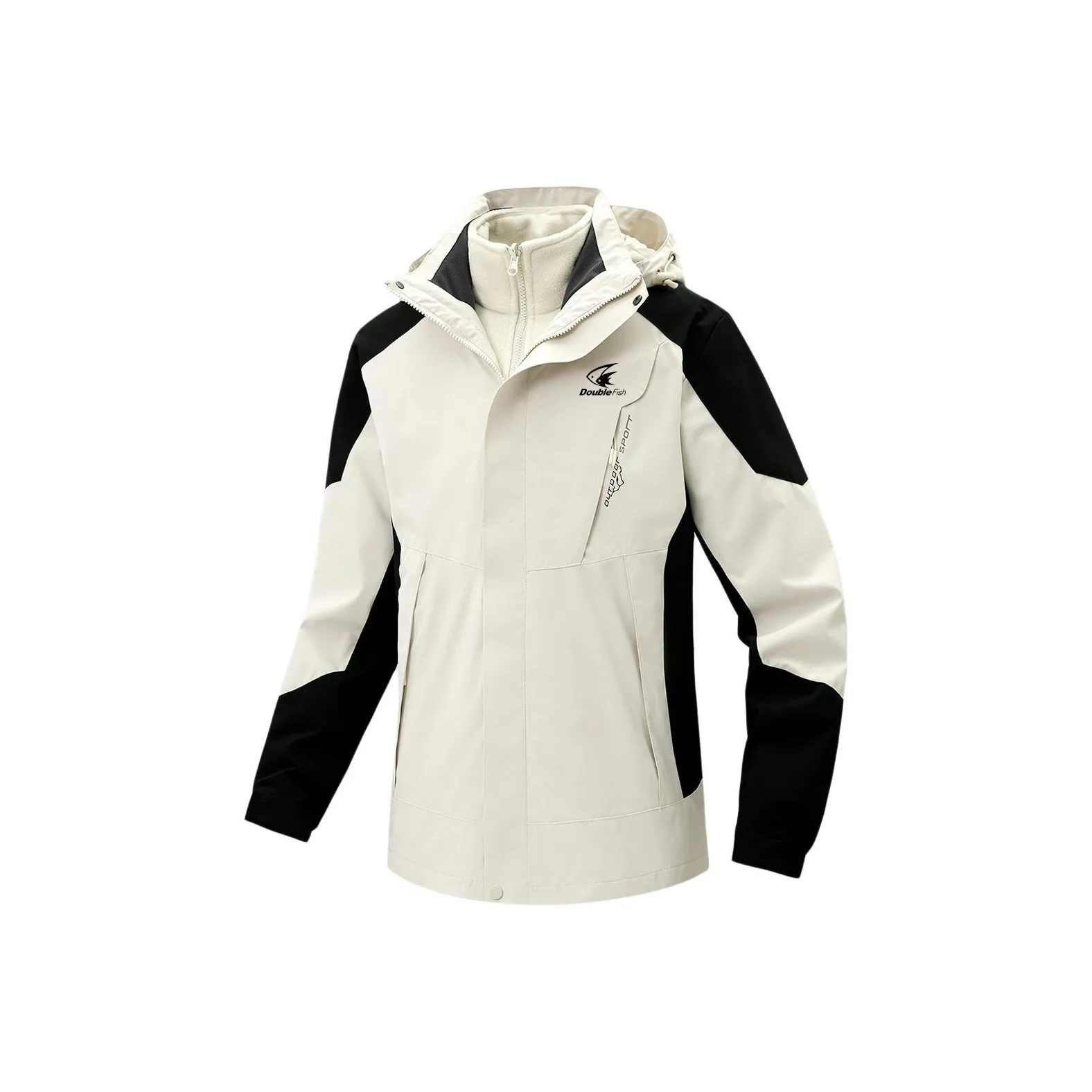 DOUBLEFISH Waterproof And Windproof Windbreaker Jacket Unisex