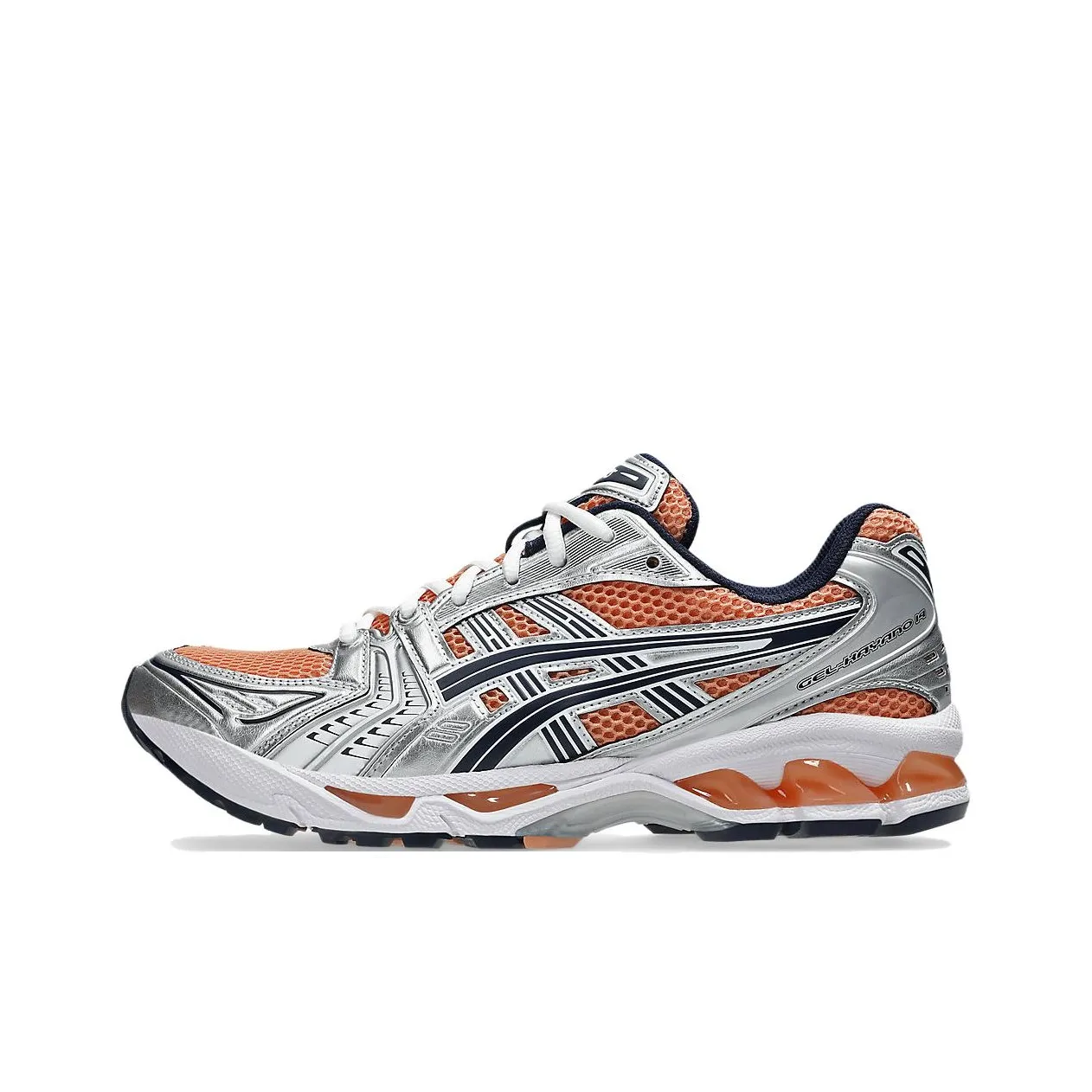 Asics Gel Kayano 14 Low Топ Повседневные Беговые Кроссовки Унисекс Серебряный