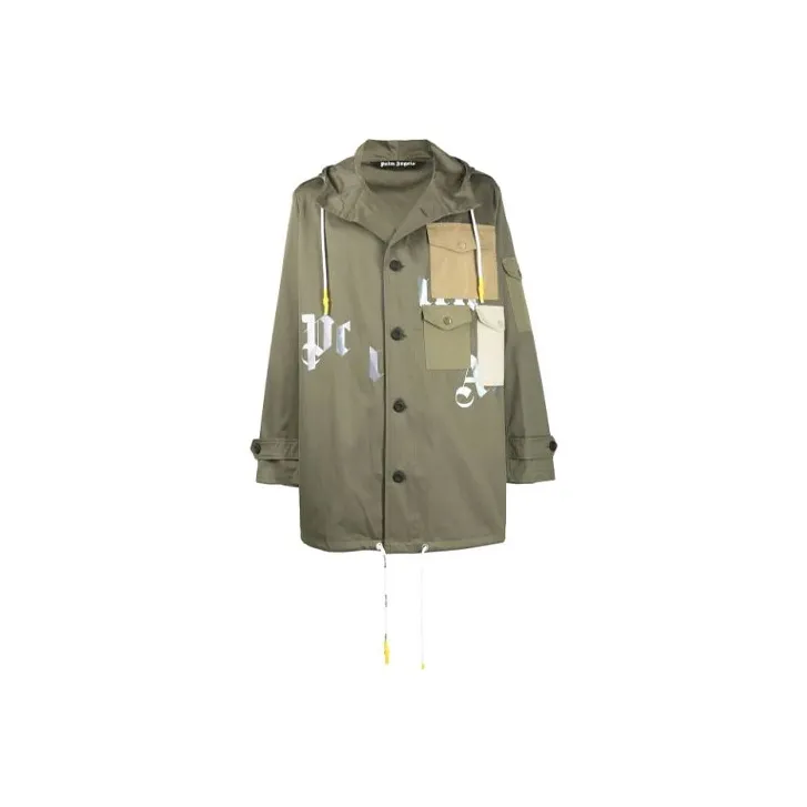 PALM ANGELS Зеленый Мужской Парки