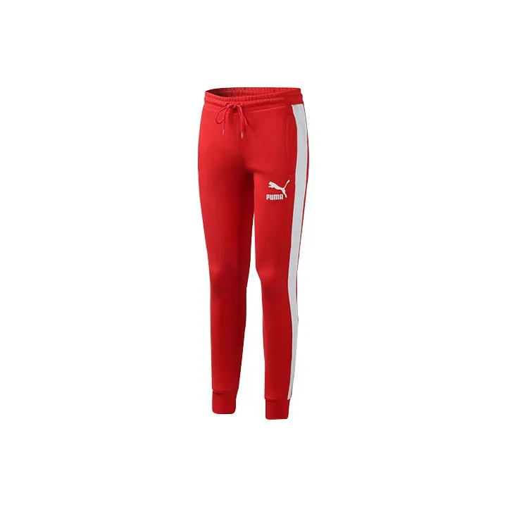 PUMA Knitted Sweatpants Men's Red