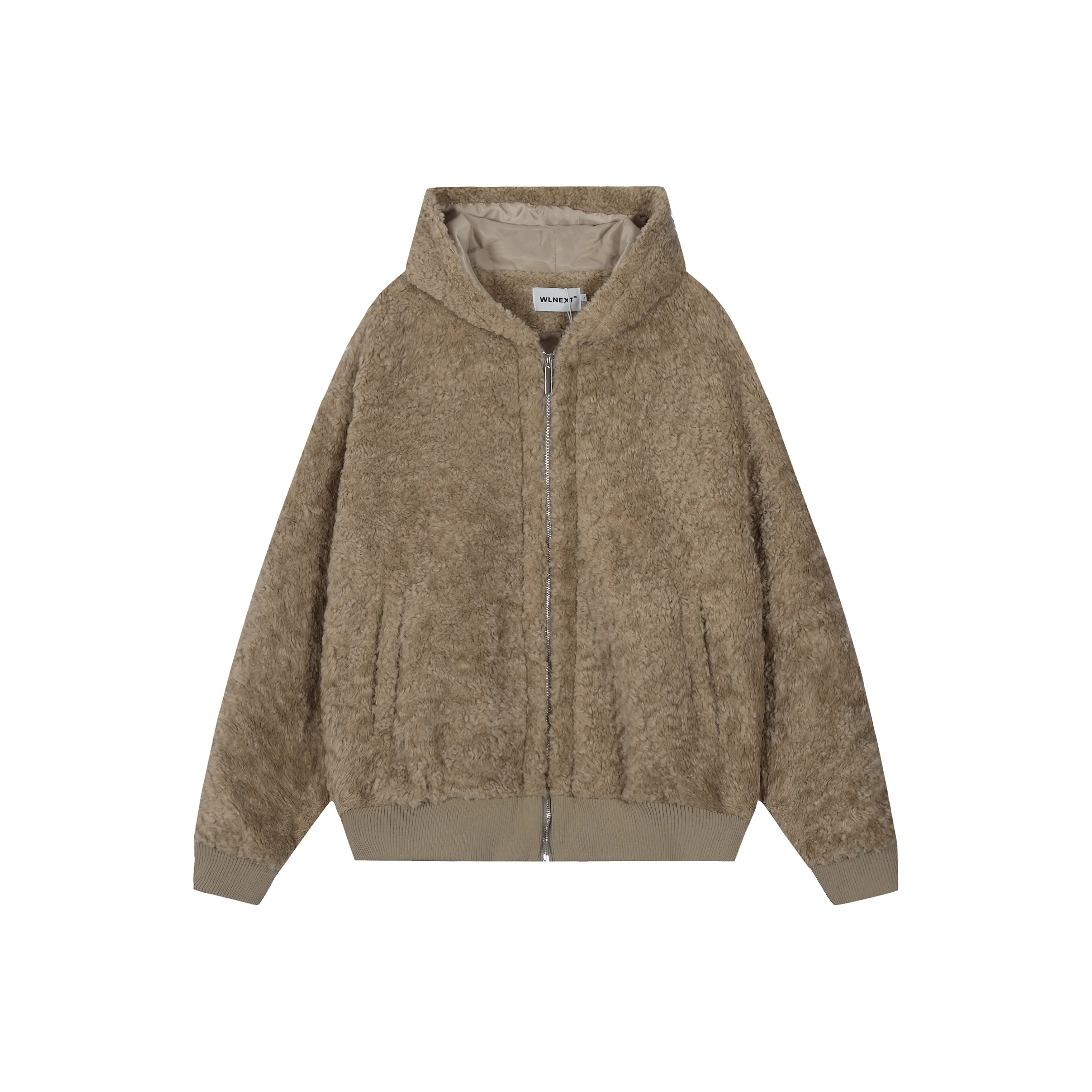 WLNEXT Флоковая куртка модный бренд Lazy роскошь овечья шерсть хлопок куртка Trend унисекс