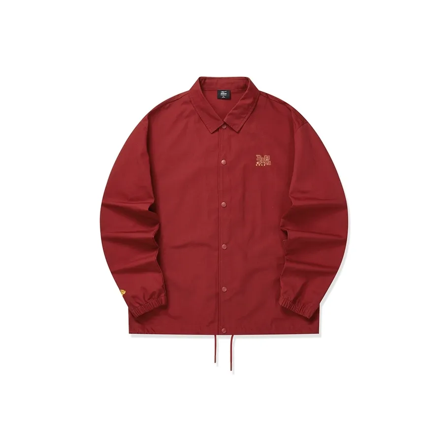 Erke x QIZAILIANMING Life Collection Куртки и пальто Мужской Богатый Красный