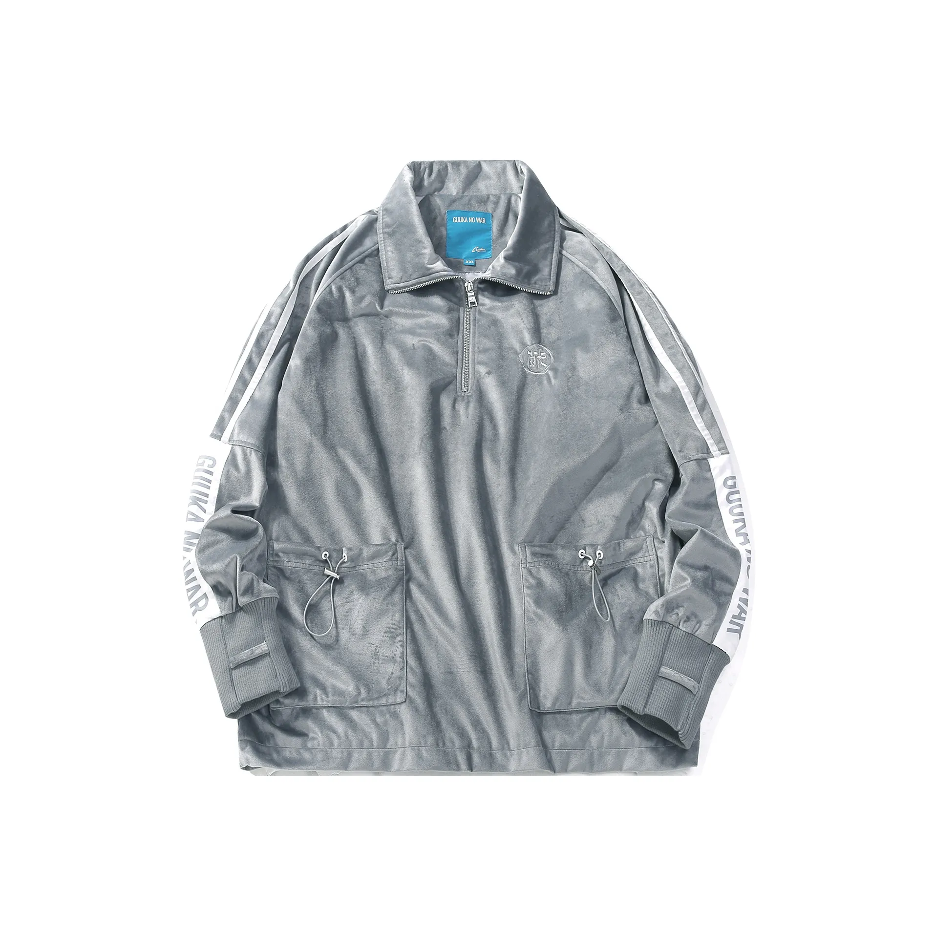 Guuka Trench Coats Unisex Gray