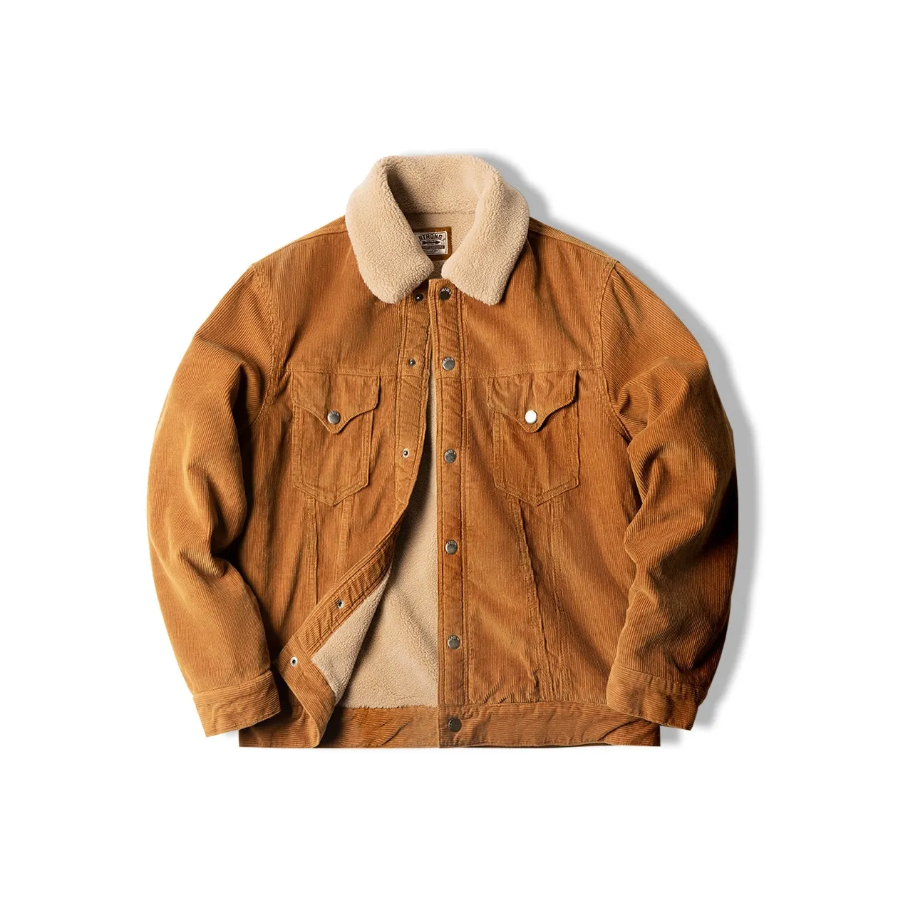 MADEN Хлопковый пуховик Мужской Имбирно-желтый