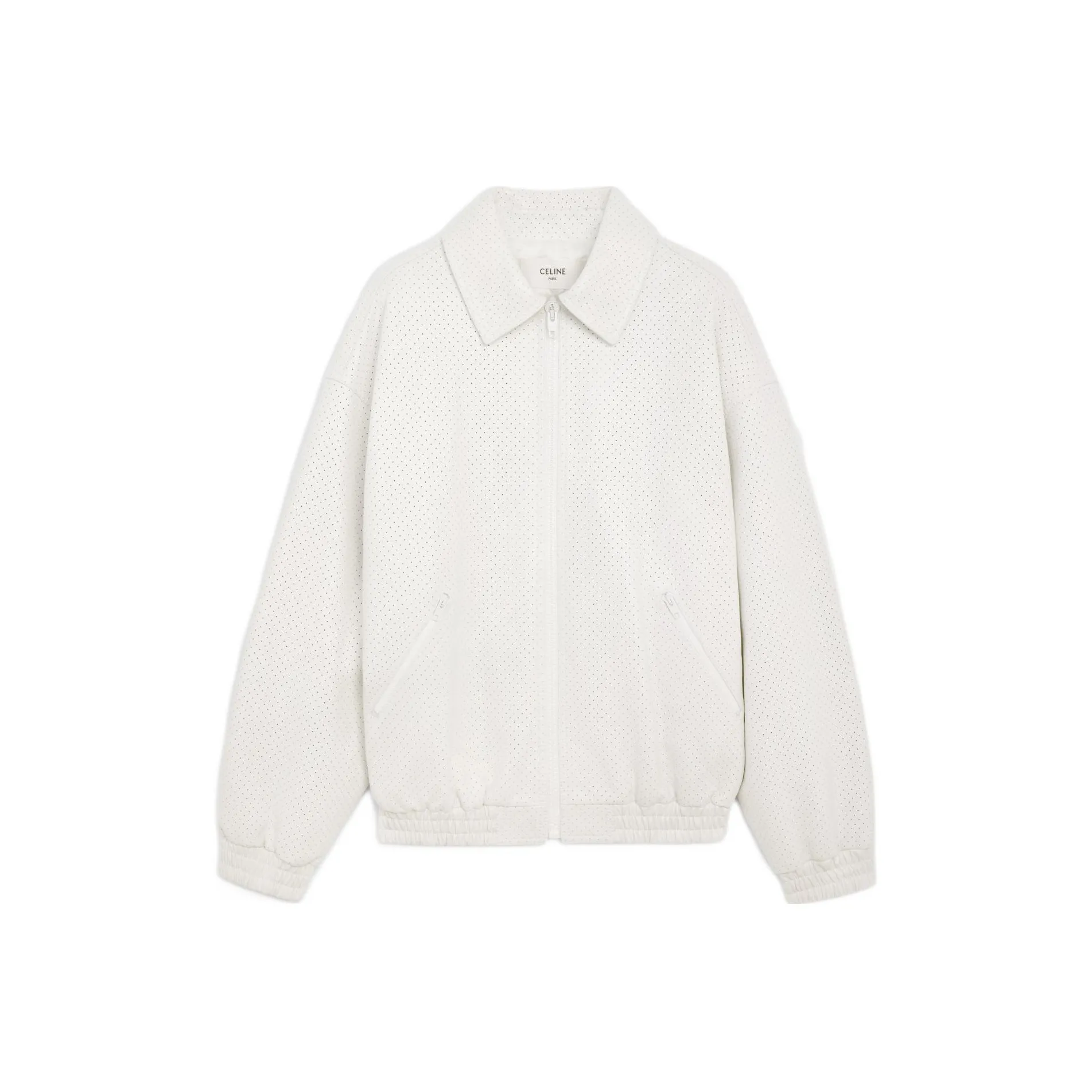 CELINE Leather Jackets Men's White