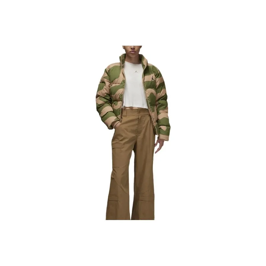 Jordan Down Jacket Jackets & Coats Unisex Beige Green